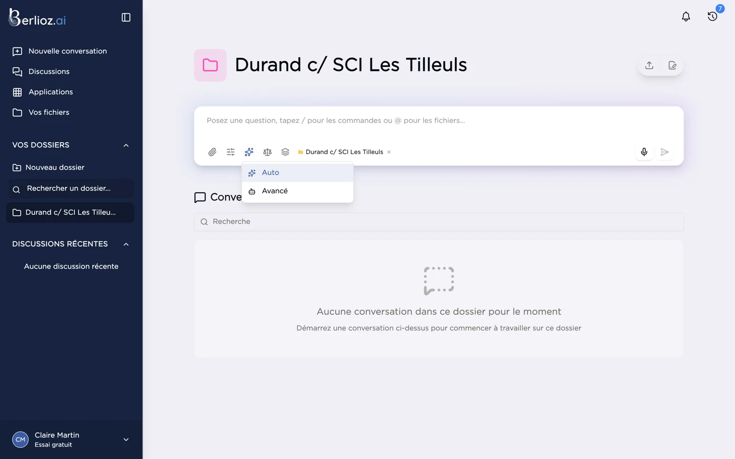 Le choix du mode d'analyse