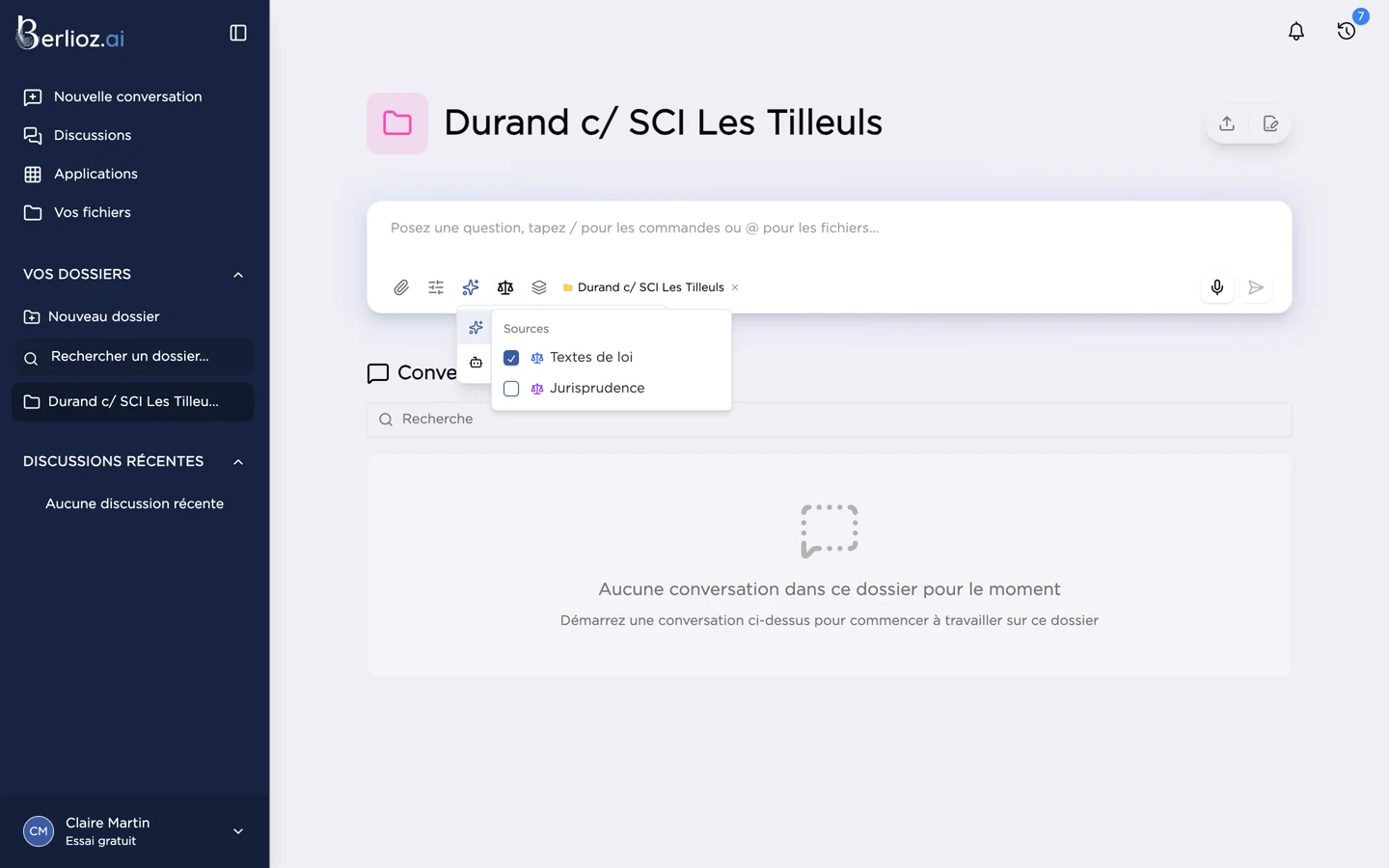 Le choix des sources