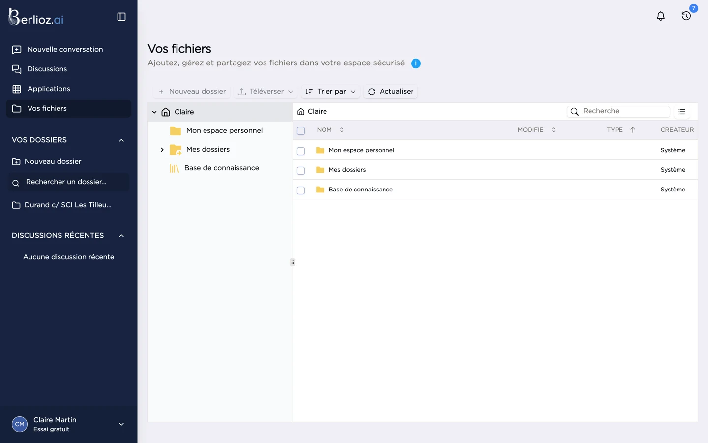 Le gestionnaire de documents
